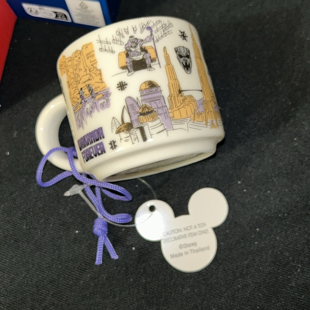 NWT Disney Marvel Wakanda Been There Series Starbucks Ornament Mug 2 oz - Picture 7 of 10